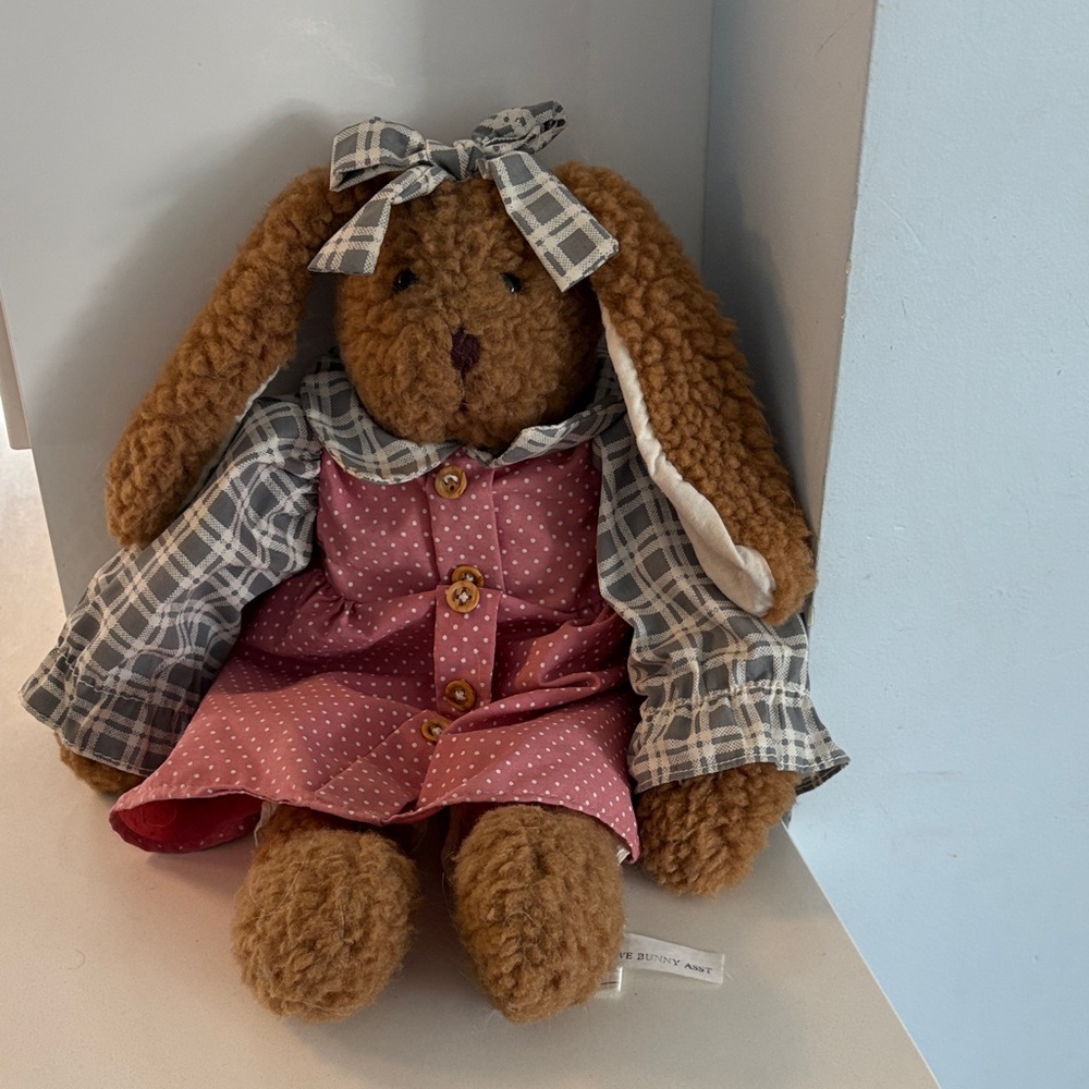 Vintage Ganz Country Love Bunny Plush